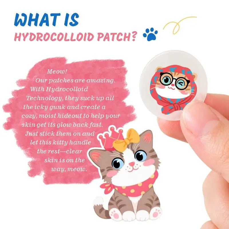 Cat-shaped Colorful Acne Patches Invisible Daytime Pimple Care Qme