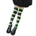 Fun Rainbow Striped Stockings Women's Sexy Fashion Multicolor Thigh Qme style18 One Size