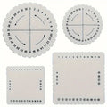 Beading & Braiding Disc Set - Round & Square Shapes For Diy Jewelry Making, Bracelets, And Crafts - Durable Handcraft Tools Qme 4pcs