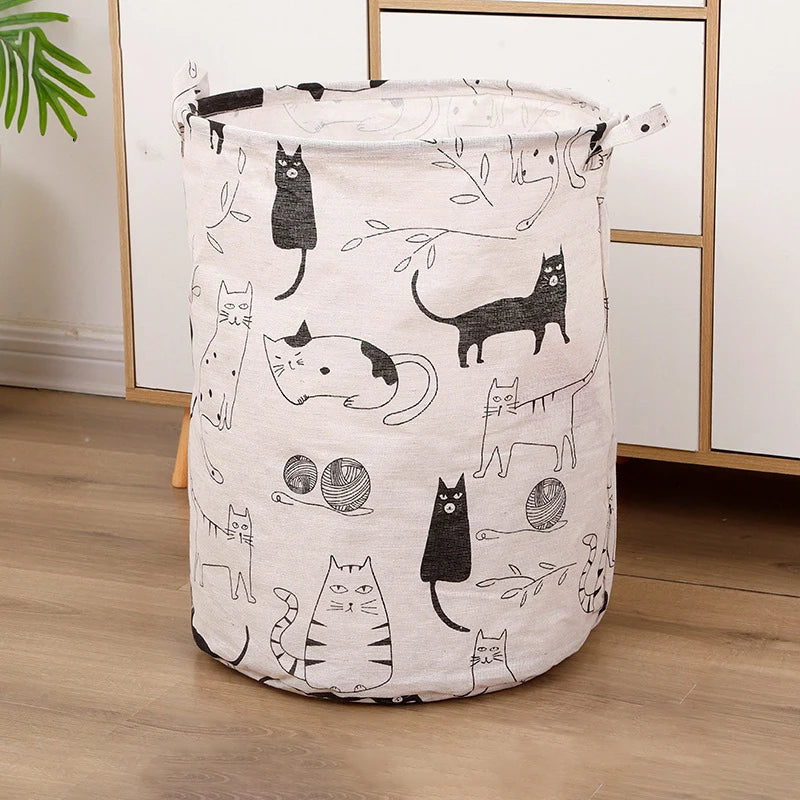 Dirty Clothes Storage Basket Bathroom Storage Bucket Foldable Storage Bag Qme C
