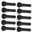 Car Tire Valve Stem TR414 Tire Valve Stem Valve Stem TR414 Wheel Snap Tire Valves Stem with Dust without Valve Qme black