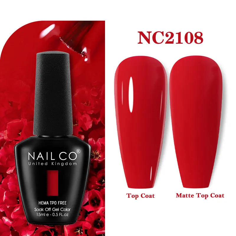 NAILCO Green Series Dark Gel Nail Polish Lasting Hybrid Base Matte