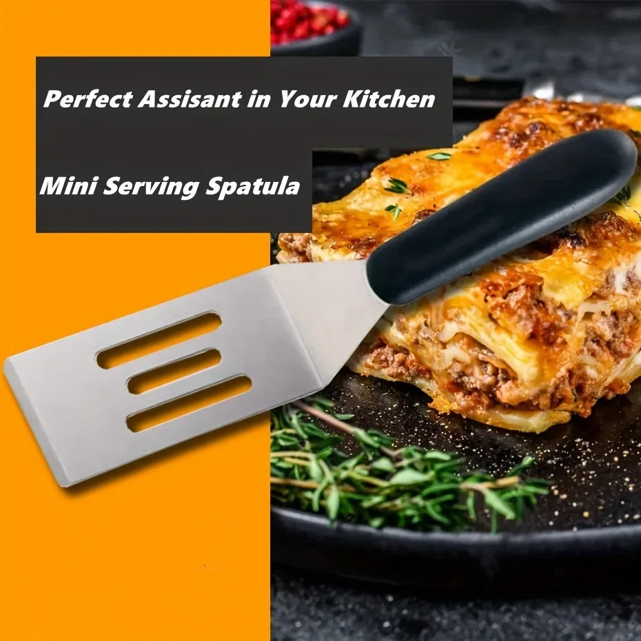 1pc, Mini Spatula, Stainless Steel Small Spatula For Restaurant Kitchen Use, Metal Spatula For Cooking Brownie, Cookie, Lasagna Qme