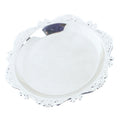 Silver Golden Iron Tray Glossy Plate Decoration Ornaments Buffet Qme Silver