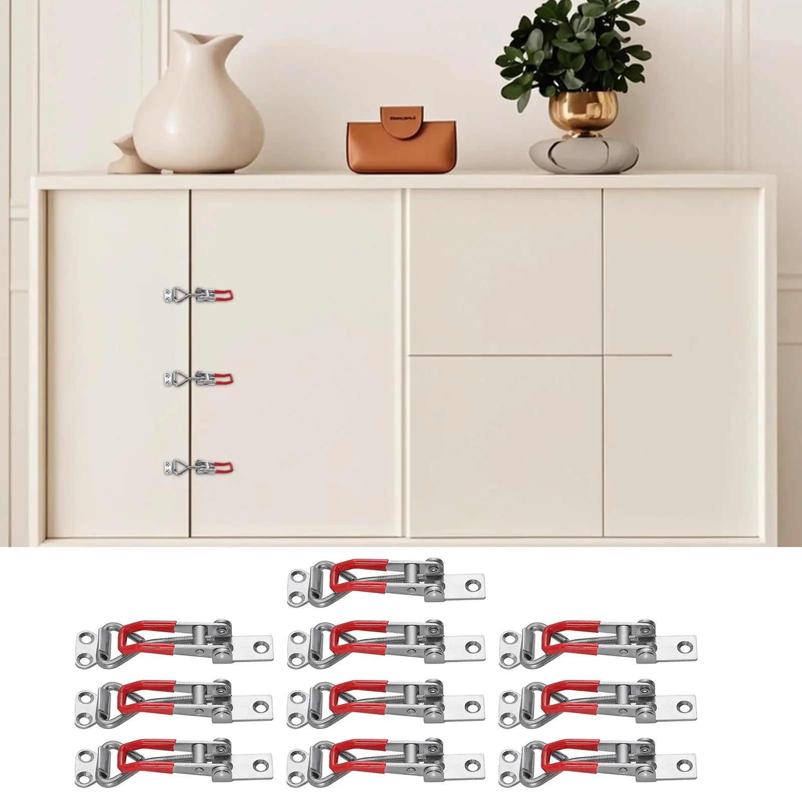 Latch Clamp 10-Piece Rust Proof Quick Release Adjustable Over Center Qme