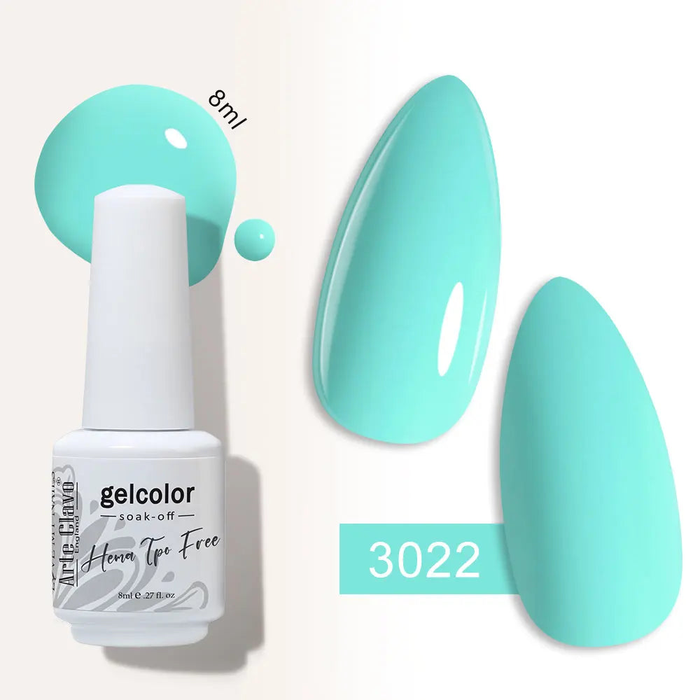 Arte Clavo Semi-permanent Gel Nail Varnish 180 Colors Semipermanent