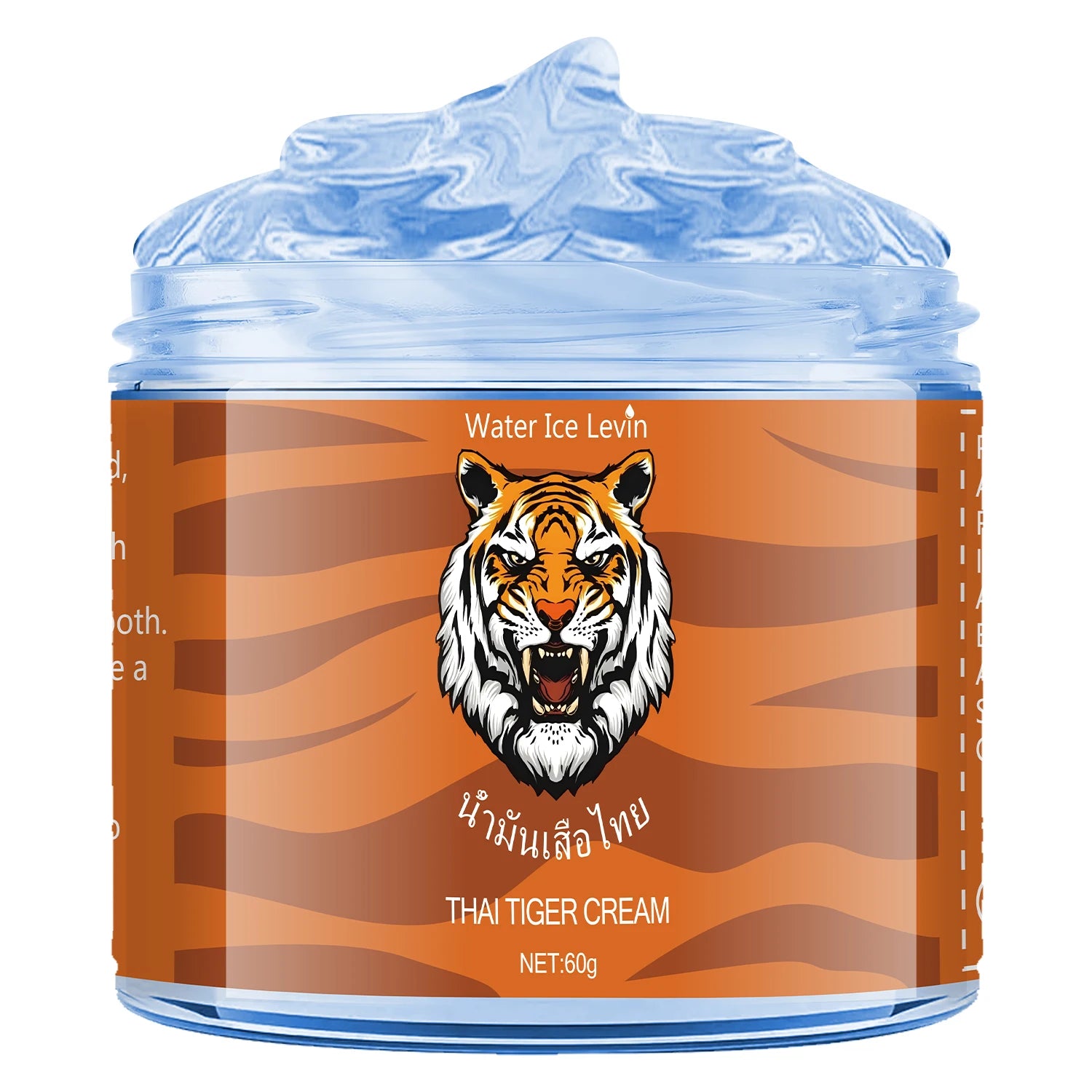 Thai Tiger Oil Cream - Hypoallergenic Deep Moisturizer, Rich in Nicotinamide and Hyaluronic Acid, 60g, Natural Ingredients, Soothing and Moisturizing, Suitable for All Light Skin Tones Qme One Bottle 60g