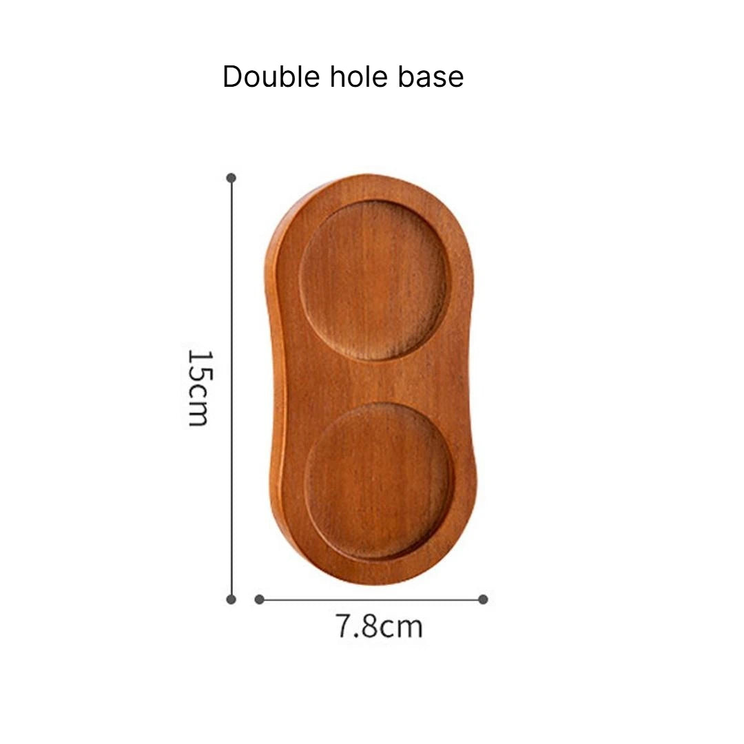 A 5 8 10 Inch Manual Oak Spice Grinder Bottle, Pepper Zanthoxylum Mill, Household Fresh Ground Pepper Seasoning Container Qme Double hole base