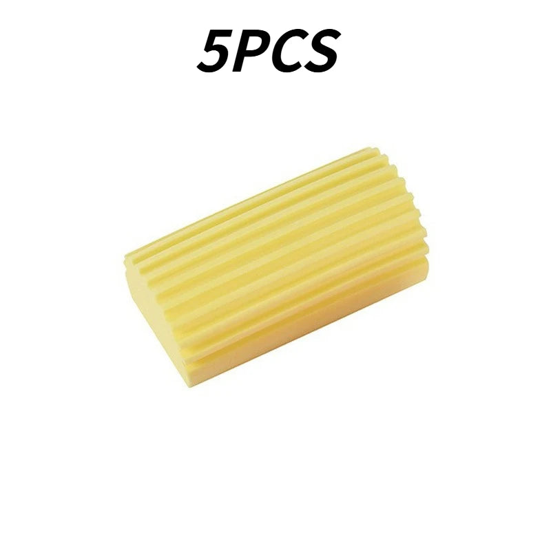 Magic Dust Eating Sponge Multi-Purpose Cleaning Sponge Brush For Window Blinds Kitchen Home Cleaning Tools Qme yellow 5PCS