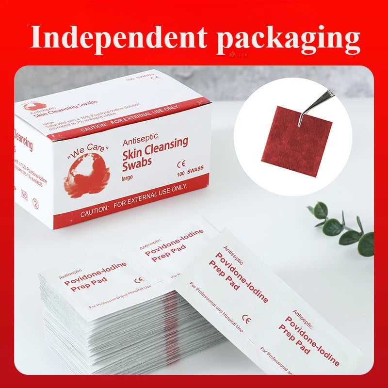 First Aid Kit Medical Skin Wound Disinfection Iodine Tincture, Disposable Newborn Navel Disinfection Iodine Tincture Sw at Home Qme