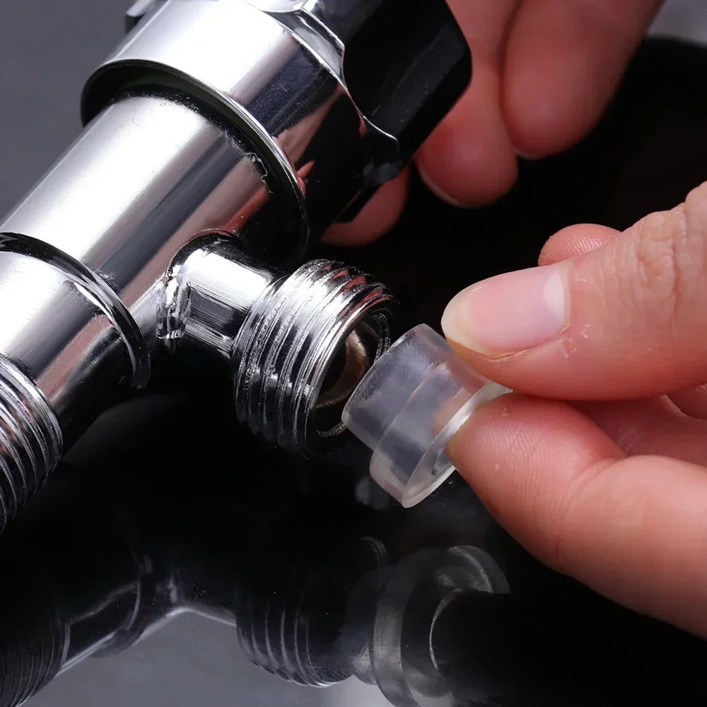 Faucet Leak-proof Sealing Gaskets Universal Washer Thread Installation Fitting Triangle Valve Free Tape Sealed Rings Washers Qme