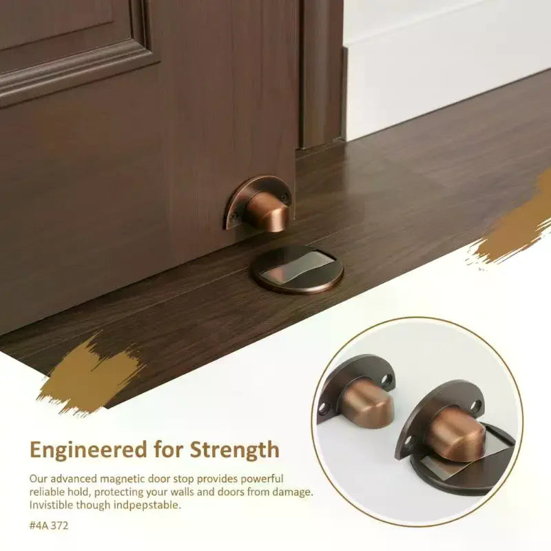 Punch Invisible Door Stop Strong Magnetic Household Bedroom Bathroom Qme