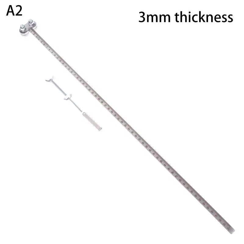 Stainless Steel Bearing Circular Saw Guide Rail Ruler Adjustable Qme A2