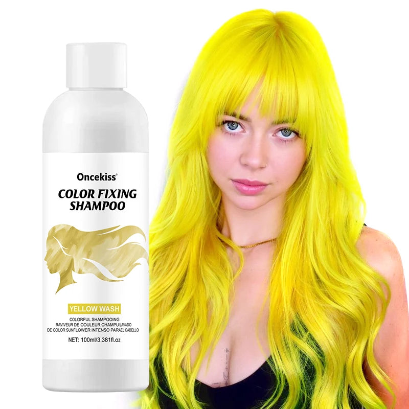 Semi-permanent Hair Coloring Shampoo Invisible Protects Fixes Qme Yellow