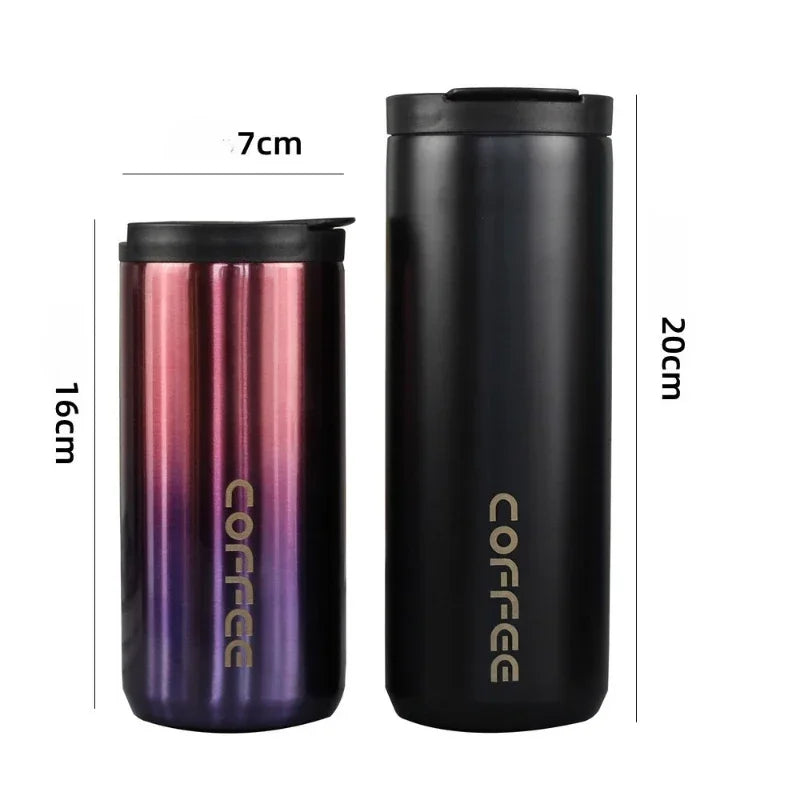 Car-mounted Stainless Steel Insulated Coffee Cup Qme