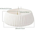 1pc White Christmas Tree Collar Tree Skirt Style Base Cover Rustic Protector Bohemian Artificial Tree Collars for Trees Qme White