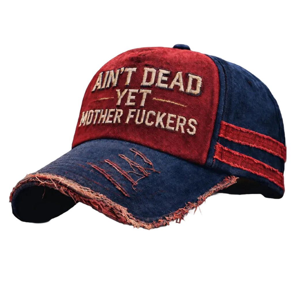 Unisex Washed Vintage Design Commemorative Hat Distressed Adjustable Letter Sun Hat Fashionable Casual Versatile Baseball Cap Qme