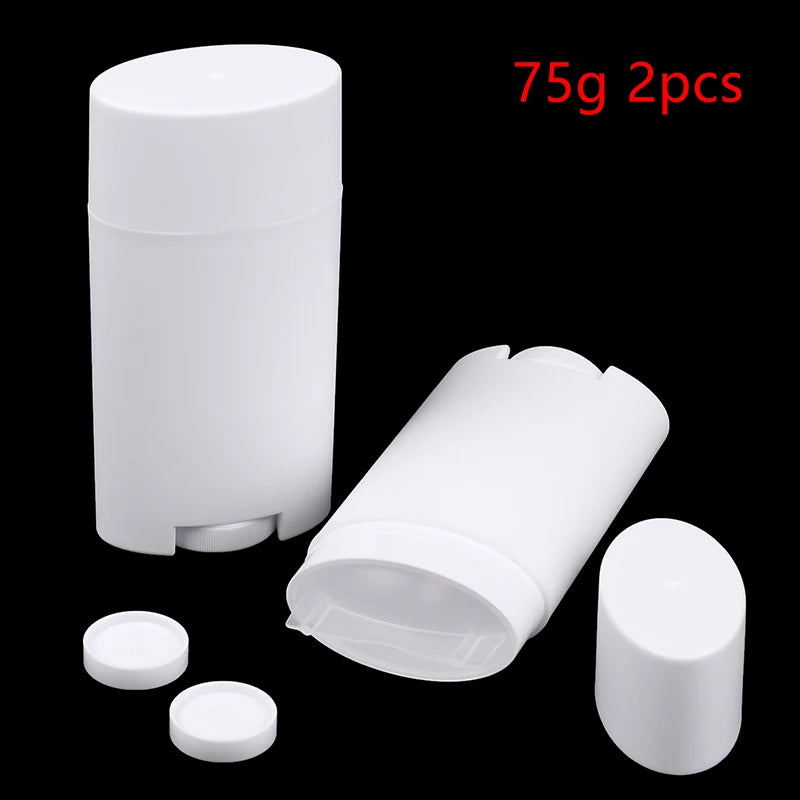 Refillable PP Empty Deodorant Container Plastic Twist-up Tube DIY Qme Default Title