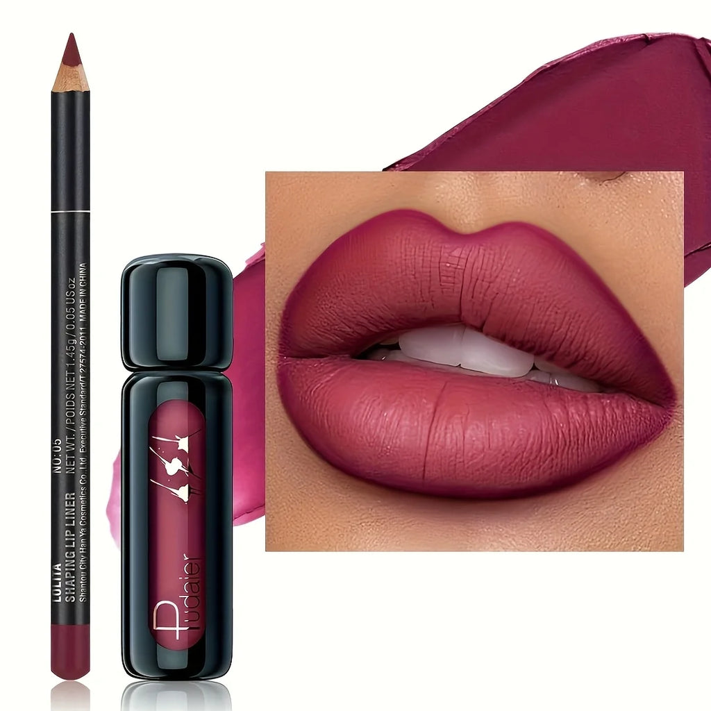 Long-lasting Waterproof Matte Lip Liner Pen Gloss Smooth Natural Qme