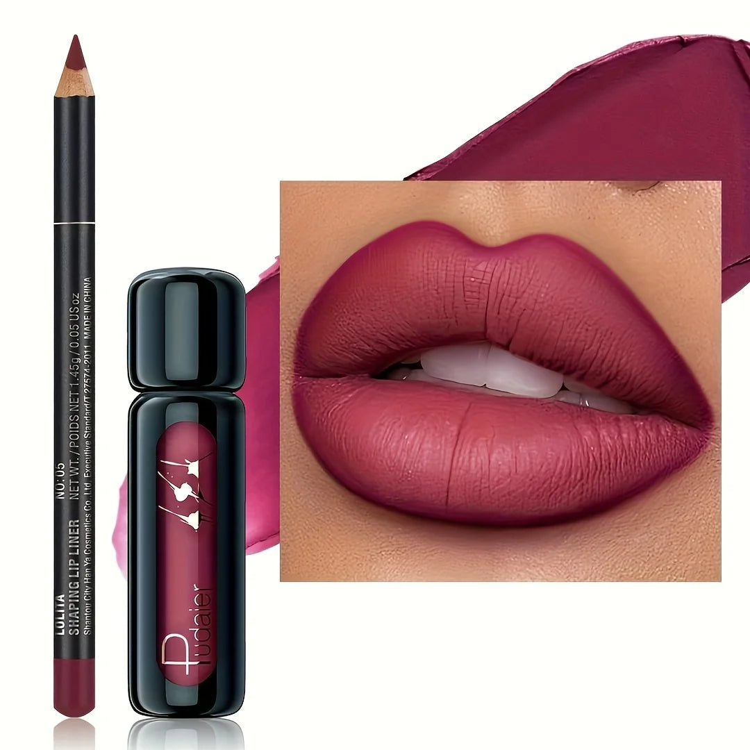 Long-lasting Waterproof Matte Lip Liner Pen Gloss Smooth Natural Qme