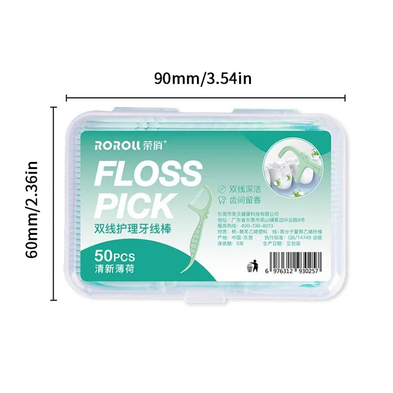 High-grade Ultra-fine Teeth Floss Cleaning Home Essential Disposable Qme onesize