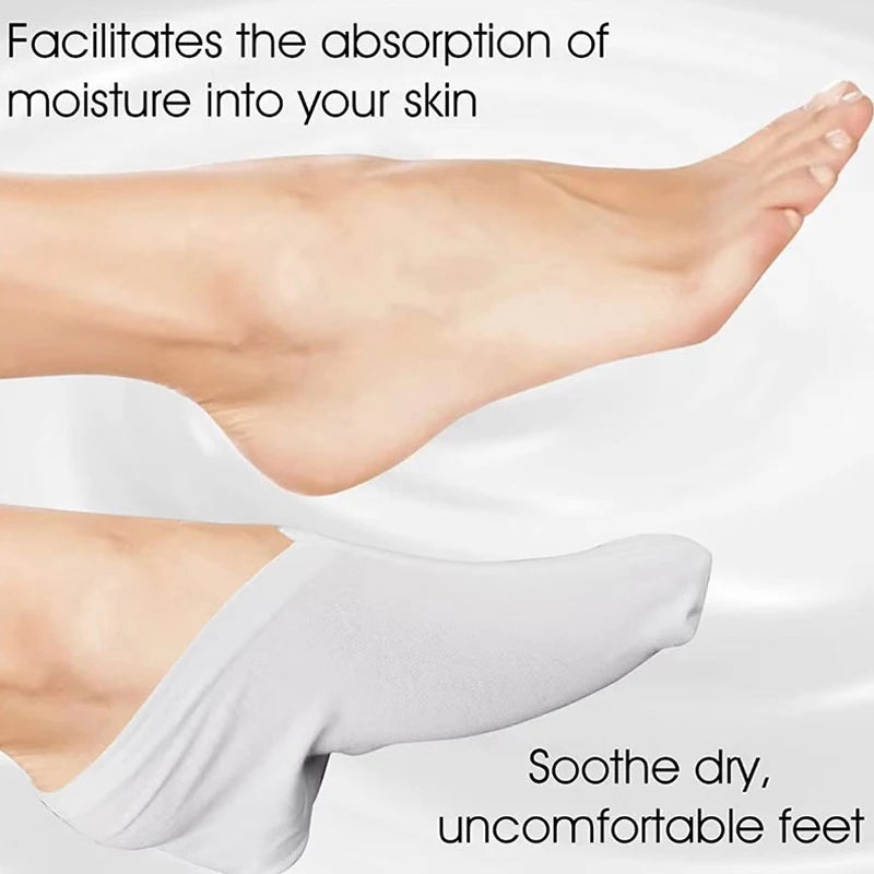 Moisturizing Gloves Socks Hands Feet Exfoliating Care Cracked Dry Skin Qme