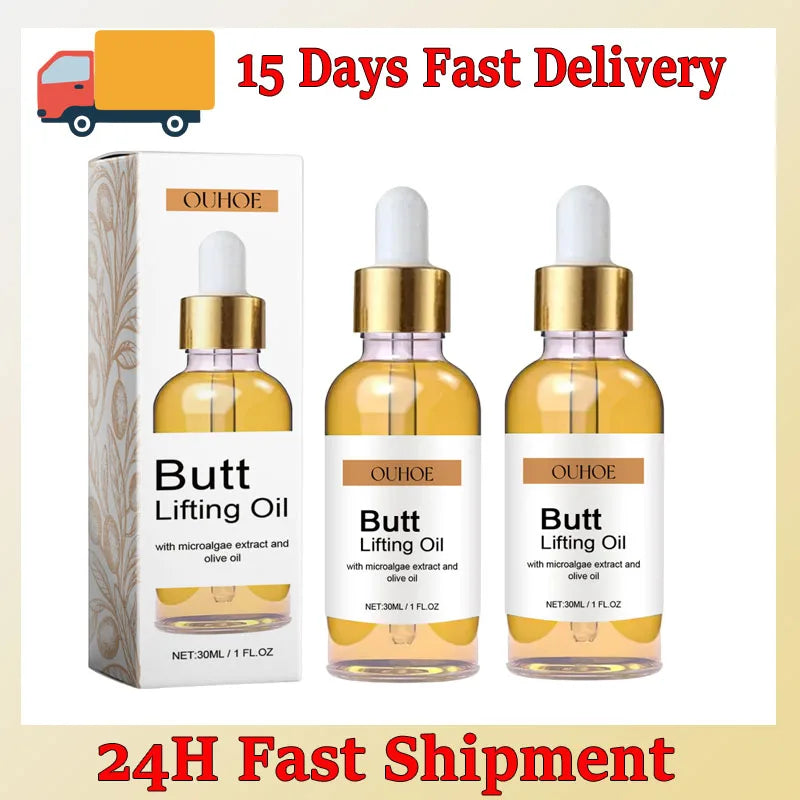 Buttock Enlargement Oils Hip Lifting Oil Hip Growth Firming Nourishing Moisturize Tighten Shaper Bum Sexy Body Massage Care Qme 3pc