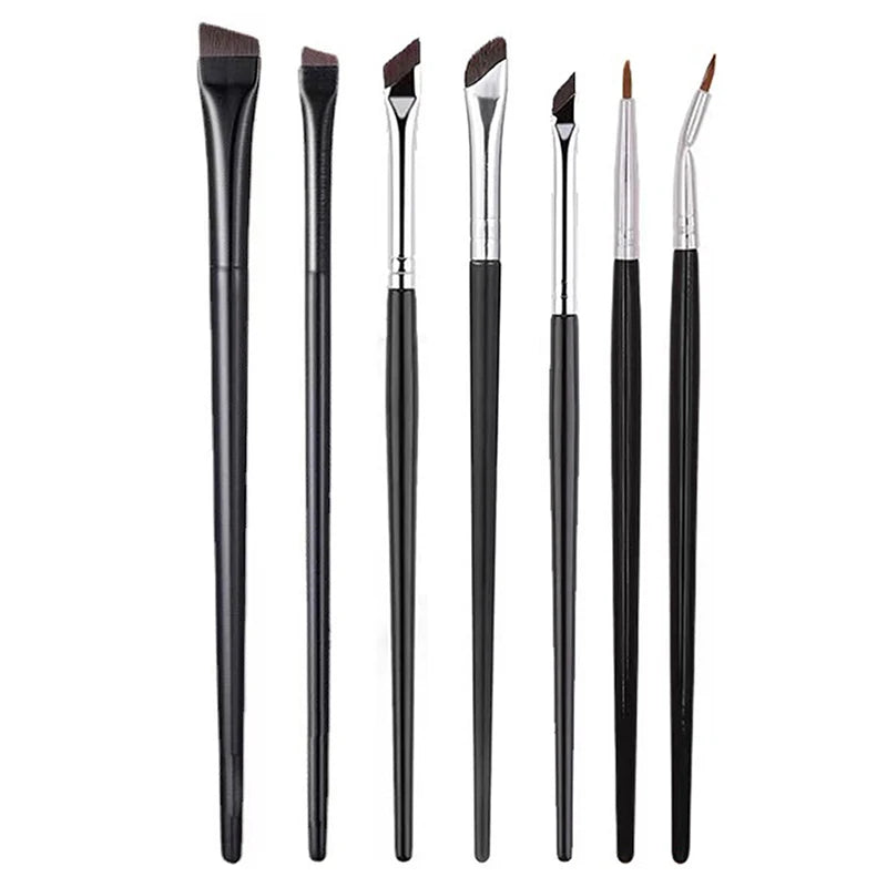 Professional Thin Angled Liner Eye Brush Brow Contour Makeup Brushes Qme