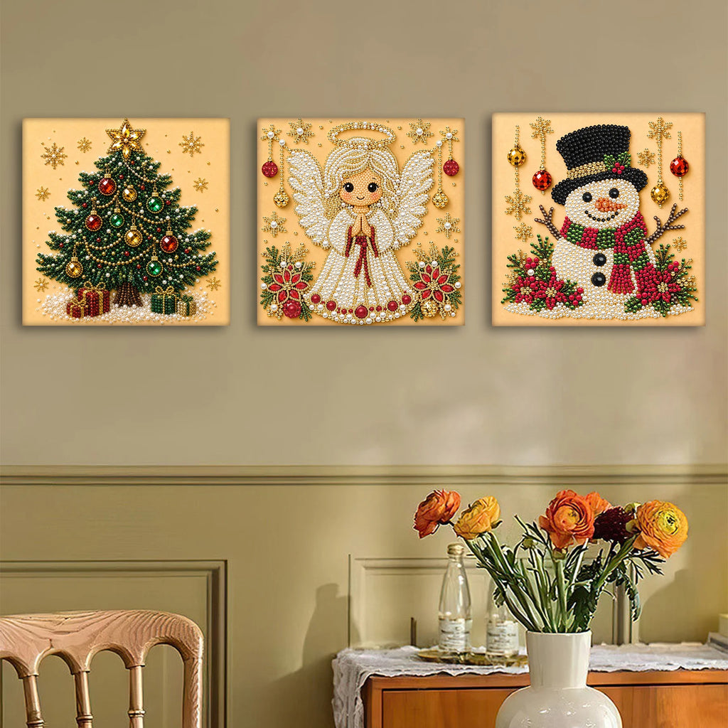 DIY Pearl Painting Kit with Frame 7.87x7.87in Pearl Dot Painting Pearl Art Painting for Adults Beginners Home Wall Decor Qme