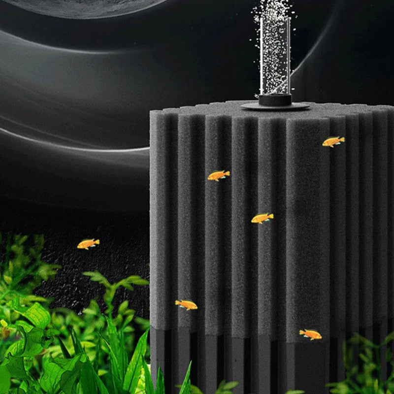 Biochemical Sponge Filter W Media Ball Noiseless Foam Aquarium Big Qme