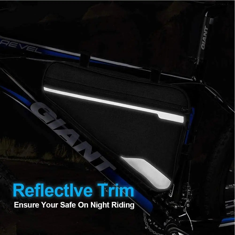 Bike Triangle Frame Bag - Bicycle Storage Bag Bike Accessories Road Mountain Cycling Saddle Pouch Bag Bicycle Accessories Bag Qme