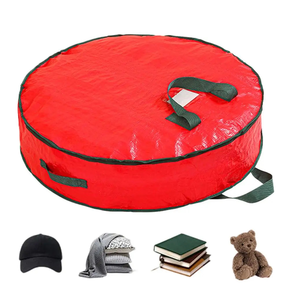 Wreath Holder Boxes Storage Heavy Duty Zippered Organizers Sturdy Qme L China Mainland