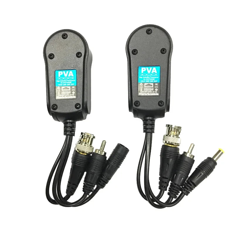 ESCAM 230PVA 200M Range For HD CVI/AHD/TVI Twisted BNC CCTV Passive Transceivers Cat5 CCTV UTP Video Balun IPC For 2MP 3MP 4MP Qme 10 pairs China Mainland