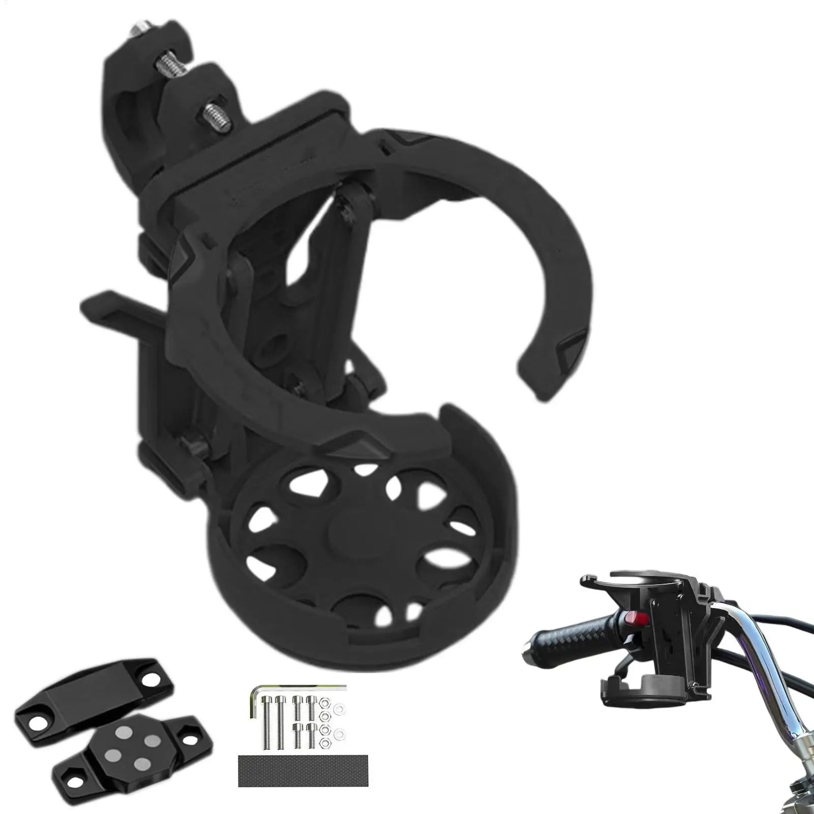Bike Cup Holder Foldable Bicycle Drink Mount Motorcycle Water Bottle Holder for Men Women Bikers Cyclists Riders Motorcyclists Qme