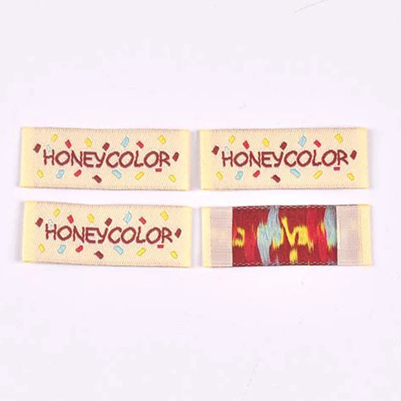 30pcs 12-53mm mixed styles Handmade Fabric Labels, Cute Print Cotton Sew On Tags for DIY Clothes Bags Crafts Decoration cp3859 Qme 15x40mm-5