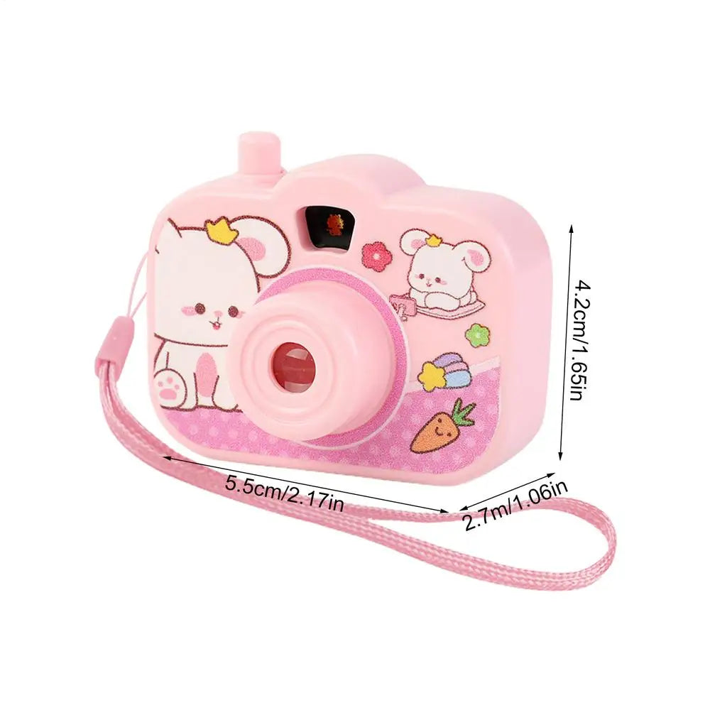 Kids Projector Camera Animal Image Small Projector Educational Learning Projector Toys Portable Projector for Learning Qme Pink