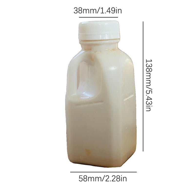 Transparent Kids Water Bottle Plastic Juice PET Milk Beverage Lid Qme