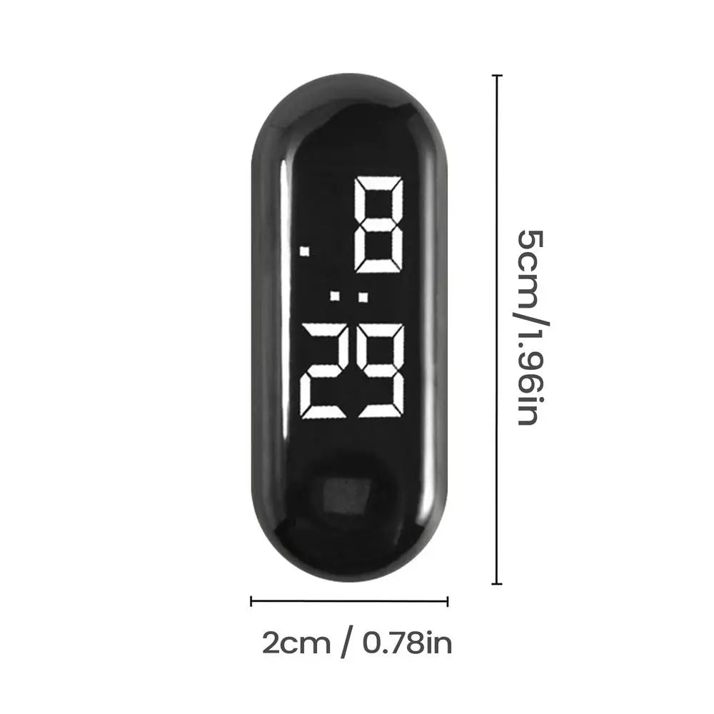 NEW 1pcs Small Digital Clock Waterproof Luminous Mini Digital Clock Adhesive For Sedan Truck Minivan Motorcycles Bike Travel Qme 01