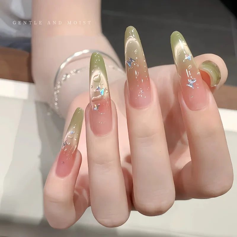 Water Drop Nail Gel Set, 3D Crystal Bubbling Gel & No Wipe Top Coat, DIY Dew Drop Effect for Glossy Glass Nails, Nail Art Design Qme