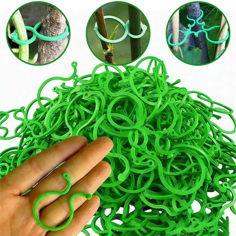 Horticultural Planting Clips Twist Clip Ties Garden Plant Support Qme