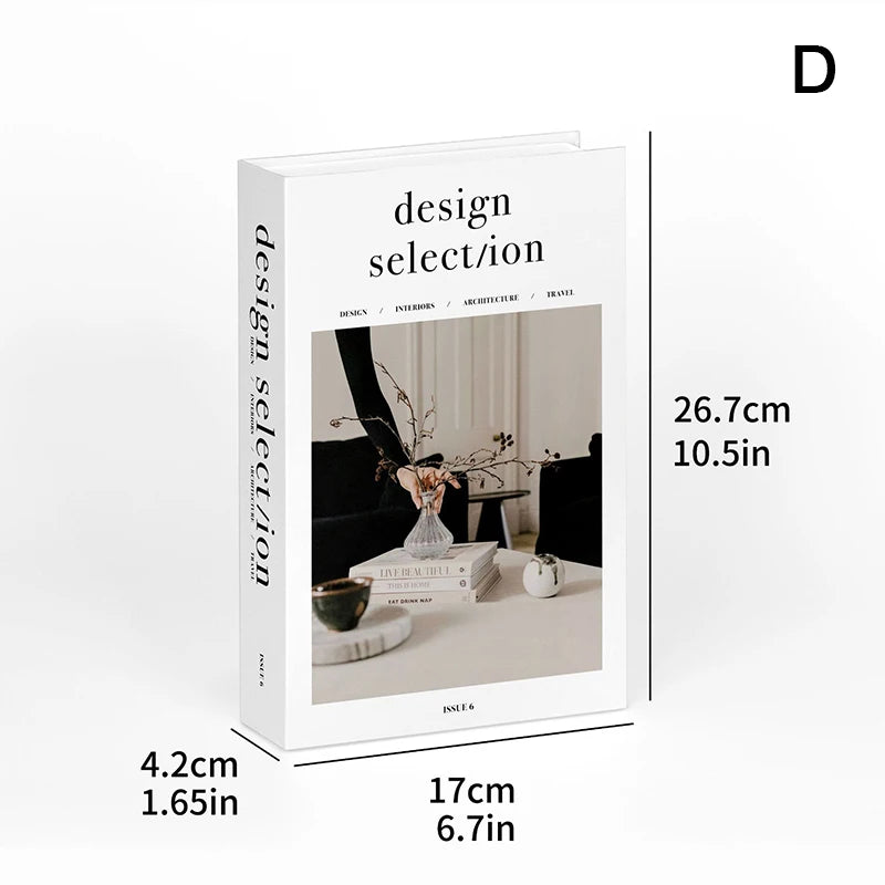 Fashion Fake Books Decoration Luxury Decorative Book Living Room Qme D