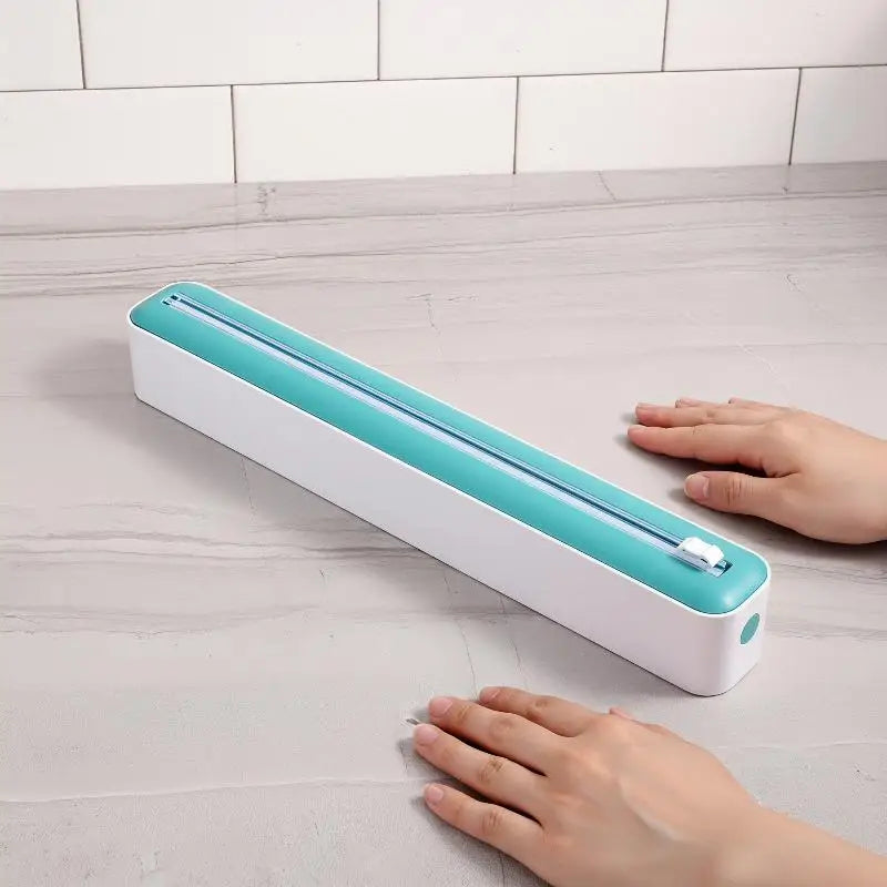 Sliding Tear Cling Film Cutter Multifunctional Dual Use Aluminum Foil Qme