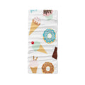 Food Donut Headscarf Fun Printing Women's Hijab Scarf Summer Neck Qme style3 One Size >8Y