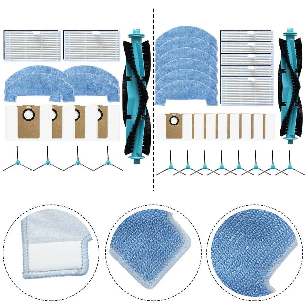 For Ultenic For T20 Pro For Honor S3 R3 Robot Vacuum Cleaner Replacement Main Brush Mop Cloth Filter Dust Bag Side Brush Kit Qme