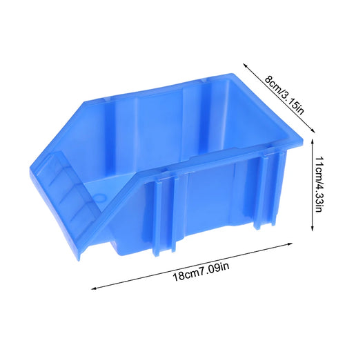 1 2 Stackable Bin Parts Storage Organizer Garage Bins Plastic Screw Qme