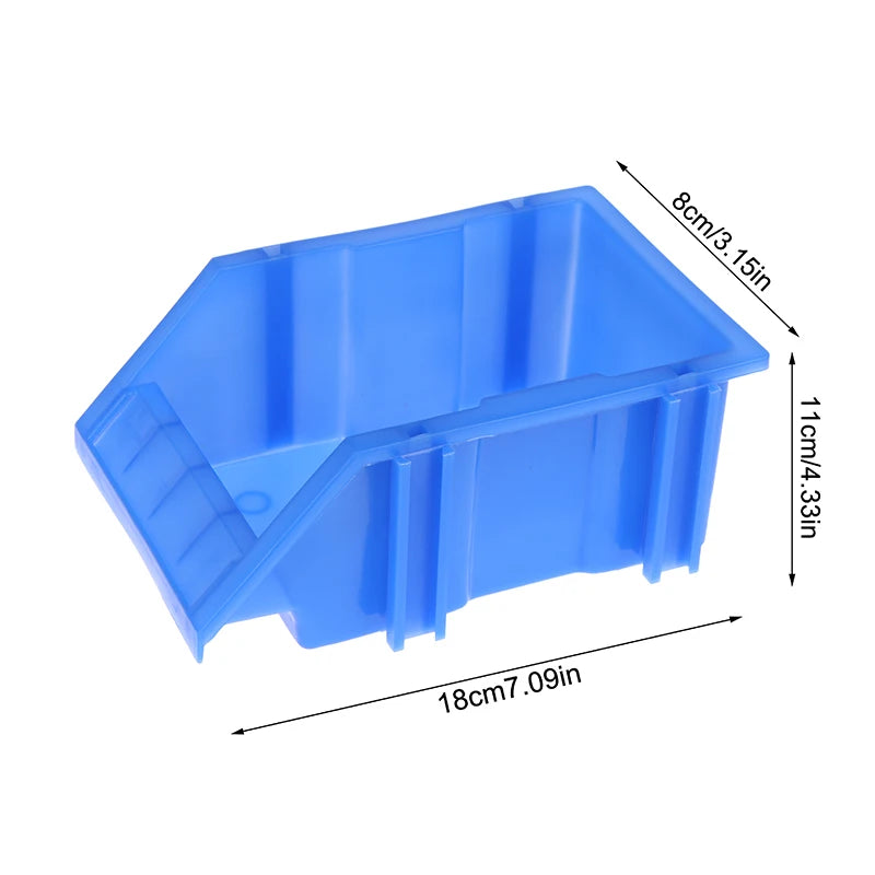 1 2 Stackable Bin Parts Storage Organizer Garage Bins Plastic Screw Qme