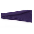 Women Headband Twist Cotton Sport Wide Turban Twisted Knotted Qme PURPLE 10cm-22cm