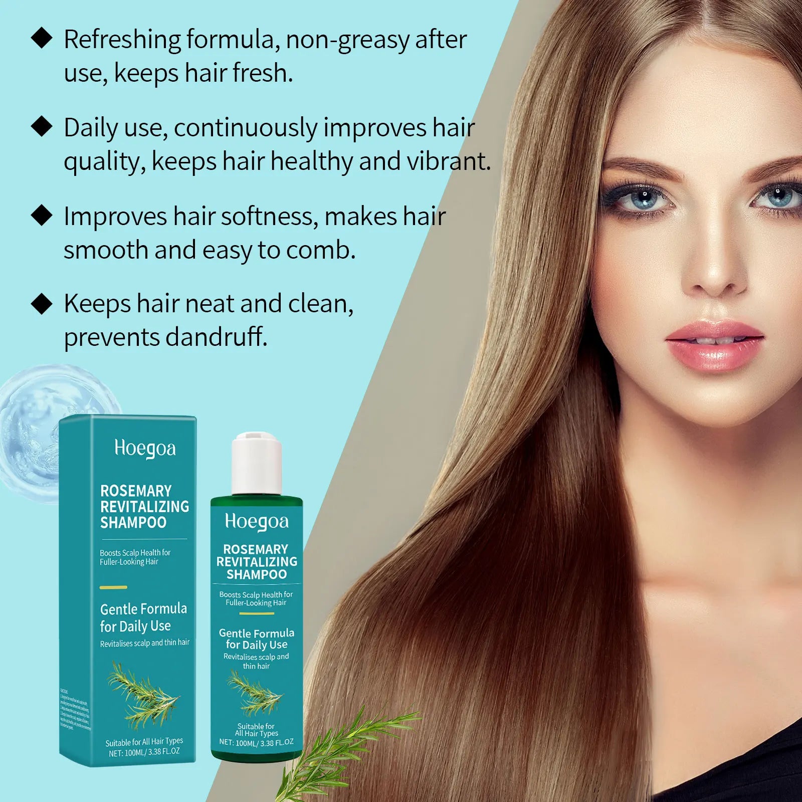Anti Hair Loss Shampoo Deep Scalp Cleansing Relieve Itching Reduce Qme