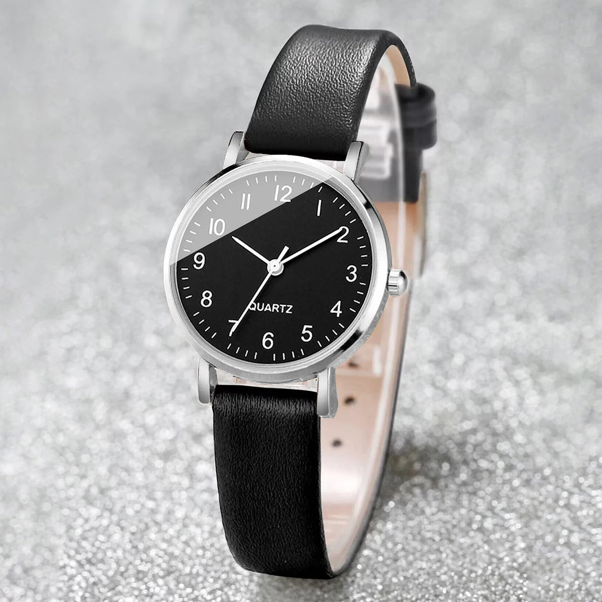 2026 Thin strap small dial female student belt watch, women's exam specific quartz watch, women's digital watch Qme Arabic D No Box