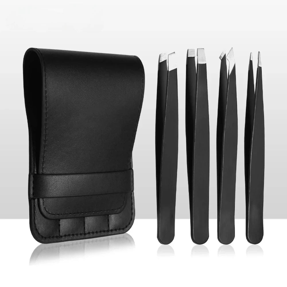 Tweezers Professional Makeup Tools Stainless Steel Eyebrows Facial Qme